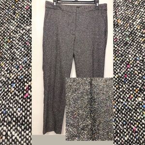 Talbots Rare‎ Confetti Rainbow Gray Tweed Work Business Pants Women’s 6P Petite